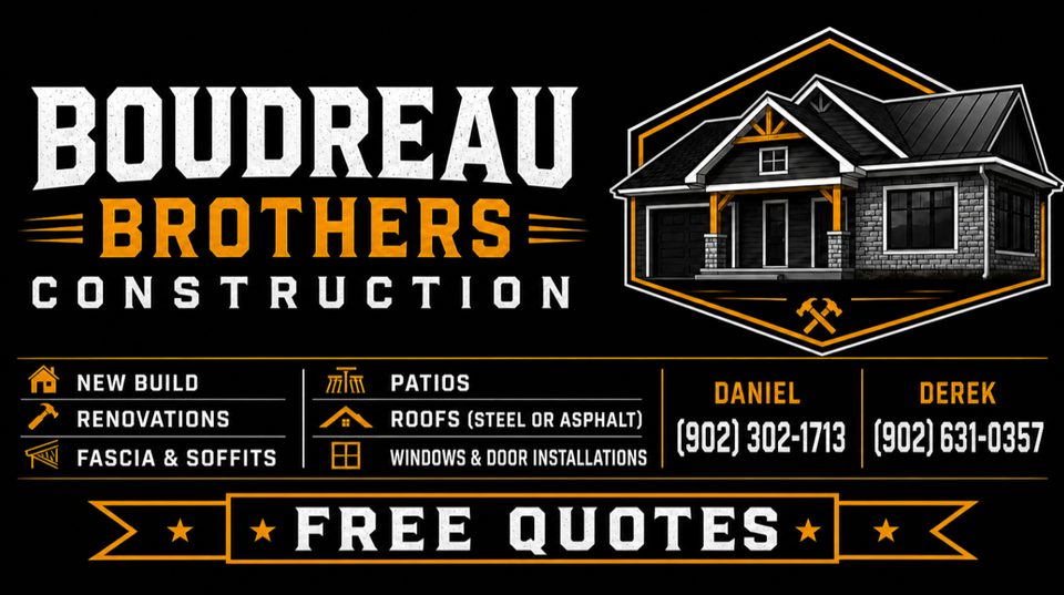 Scroll advertisement for Boudreau Brothers Construction